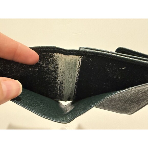 Louis Vuitton Dark Green Taiga Leather Bi-fold Wallet Certificate of Auth. - Picture 14 of 15